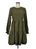 Unbranded Solid Green Casual Dress Size M - photo 1