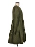 Unbranded Solid Green Casual Dress Size M - photo 4
