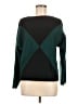 Bella James 100% Polyester Color Block Green Pullover Sweater Size M - photo 1