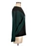 Bella James 100% Polyester Color Block Green Pullover Sweater Size M - photo 4