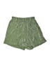 Unbranded 100% Polyester Metallic Green Shorts Size S - photo 1