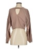 Essue 100% Polyester Tan Long Sleeve Blouse Size S - photo 1