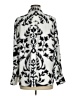 H&M 100% Polyester Print Silver 3/4 Sleeve Blouse Size M - photo 2