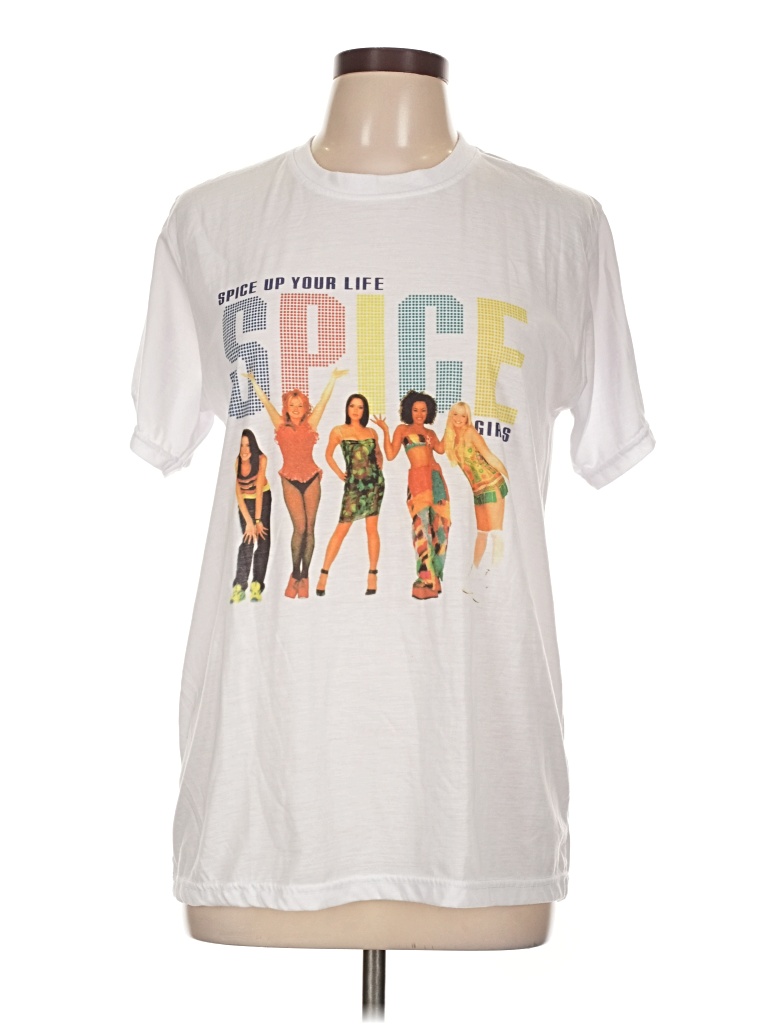 Pre-owned Assorted Brands Short Sleeve T-shirt In White