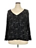 KC Stevens Black Long Sleeve Blouse Size 2X (estimated) - photo 1