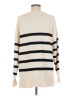 Blu Pepper Stripes Ivory Turtleneck Sweater Size M - photo 2