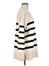 Blu Pepper Stripes Ivory Turtleneck Sweater Size M - photo 4