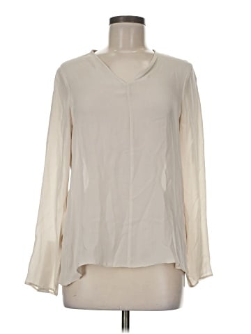Rachel Zoe Long Sleeve Silk Top (view 1)