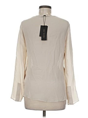Rachel Zoe Long Sleeve Silk Top (view 2)