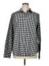 Amazon Essentials 100% Cotton Houndstooth Gray Long Sleeve Button-Down Shirt Size XL - photo 1