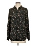 Primark 100% Polyester Print Green Long Sleeve Blouse Size 4 - photo 1