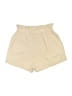 Unbranded 100% Rayon Solid Ivory Khaki Shorts Size S - photo 2