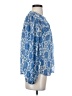 Aqua Floral Blue Long Sleeve Blouse Size XS - photo 4