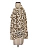 Notations Animal Print Tan 3/4 Sleeve Blouse Size S - photo 5