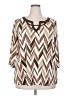 Corvia Brown 3/4 Sleeve Blouse Size 2X - photo 1