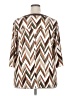 Corvia Brown 3/4 Sleeve Blouse Size 2X - photo 2