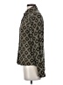 TRUTH BY REPUBLIC 100% Viscose Argyle Black Long Sleeve Blouse Size XS - photo 5