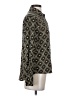 TRUTH BY REPUBLIC 100% Viscose Argyle Black Long Sleeve Blouse Size XS - photo 4