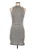 Blanc Solid Gray Casual Dress Size L - photo 1