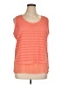 Essentials by Milano 100% Polyester Orange Sleeveless T-Shirt Size XL - photo 1
