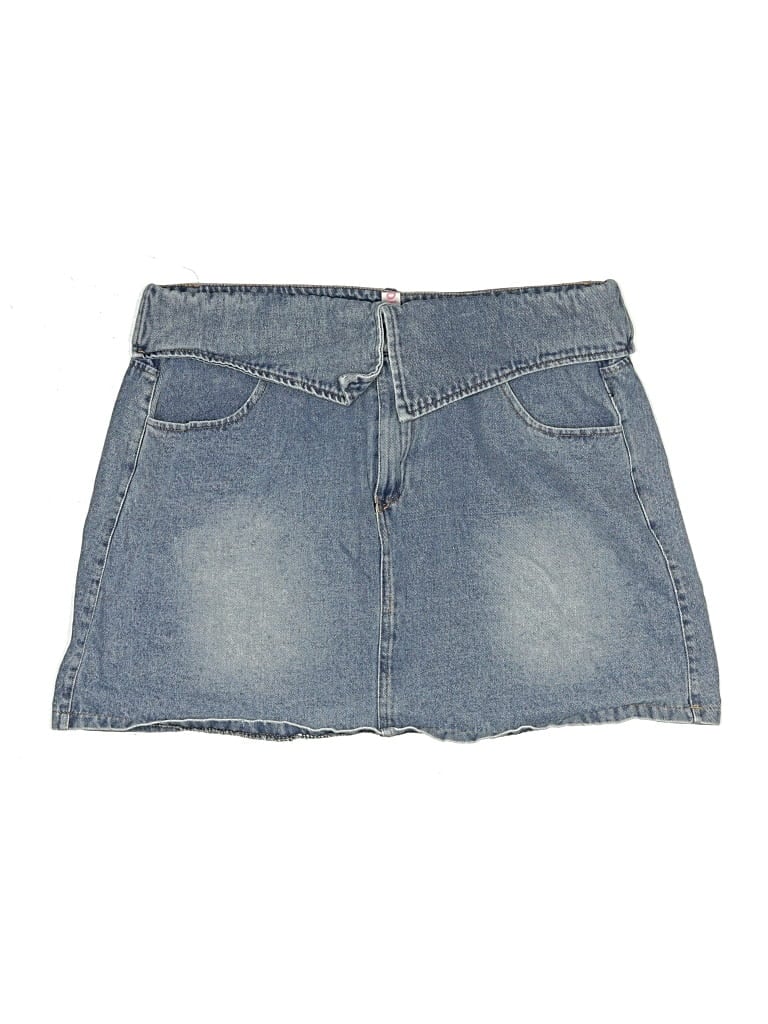 Pre-owned Assorted Brands Denim Skirt In Blue