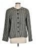 Kathie Lee 100% Polyester Houndstooth Ivory Blazer Size 12 - 14 - photo 1
