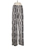 Kelly & Diane Stripes Silver Casual Pants Size 8 - photo 1