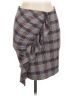 Vila Plaid Gray Casual Skirt Size M - photo 1