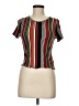 Caution to the Wind Stripes Brown Red Short Sleeve T-Shirt Size 5X - photo 1