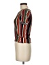 Caution to the Wind Stripes Brown Red Short Sleeve T-Shirt Size 5X - photo 5