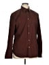 Theory Solid Brown Long Sleeve Button-Down Shirt Size XL - photo 1