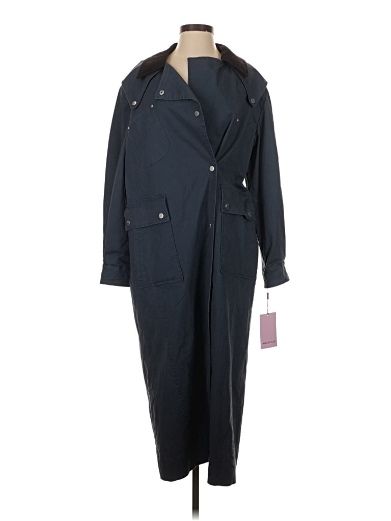 Pre-owned Avec Les Filles Trenchcoat In Blue