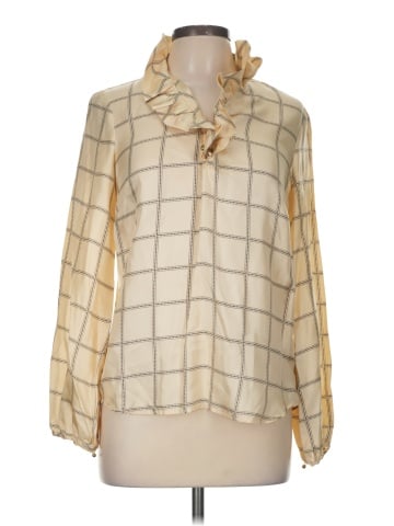 Elizabeth McKay Long Sleeve Silk Top (view 1)