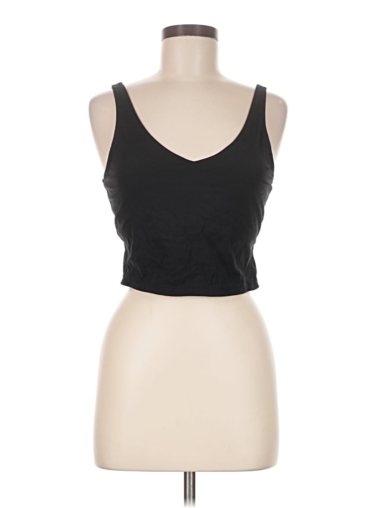Pre-owned Unbranded Tank Top Black Strapless Neckline Tops