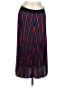 H&M 100% Polyester Stripes Blue Casual Skirt Size L - photo 1