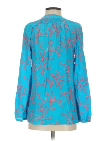 Lilly Pulitzer Long Sleeve Silk Top (view 2)
