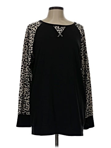 Aqua Long Sleeve Top (view 1)