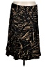 Chaps Animal Print Brown Black Casual Skirt Size M - photo 1