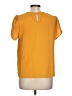 Shein 100% Polyester Orange Yellow Short Sleeve Blouse Size L - photo 2