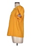 Shein 100% Polyester Orange Yellow Short Sleeve Blouse Size L - photo 5