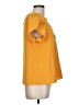 Shein 100% Polyester Orange Yellow Short Sleeve Blouse Size L - photo 4