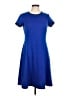 En Focus Studio Solid Blue Casual Dress Size 6 - photo 1