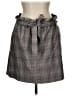 Express Plaid Gray Casual Skirt Size L - photo 1