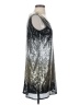 Emmelee 100% Polyester Metallic Silver Cocktail Dress Size S - photo 4
