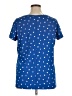 Assorted Brands Polka Dots Blue Short Sleeve T-Shirt Size 1X - photo 2