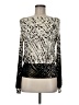 Joseph Ribkoff Print Silver Long Sleeve Blouse Size 6 - photo 1