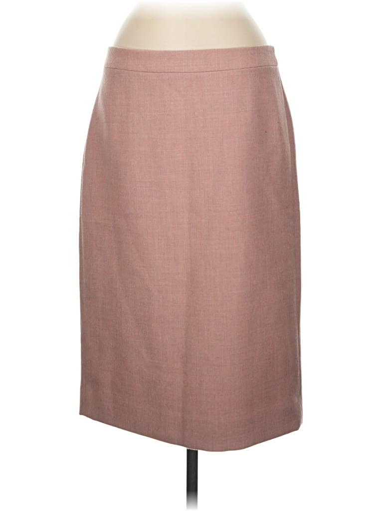 Pre-owned Jcrew Wool Skirt In Tan