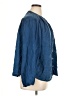 Old Navy 100% Lyocell Blue 3/4 Sleeve Button-Down Shirt Size XL - photo 4