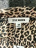Steve Madden 100% Polyester Animal Print Brown Long Sleeve Blouse Size M - photo 7