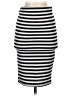 Charlotte Russe Stripes Black Gray Casual Skirt Size S - photo 1